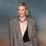 Cate Blanchett mit einem sehr tiefen Ausschnitt